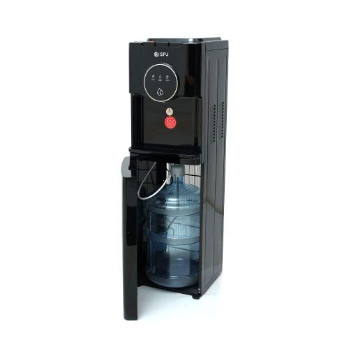 3 Tap Bottom Loading Water Dispenser With Premium Design - Black image