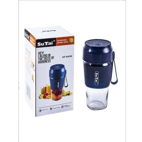 Mini Portable Blender Juicer Cup With USB Charger- Clear. image