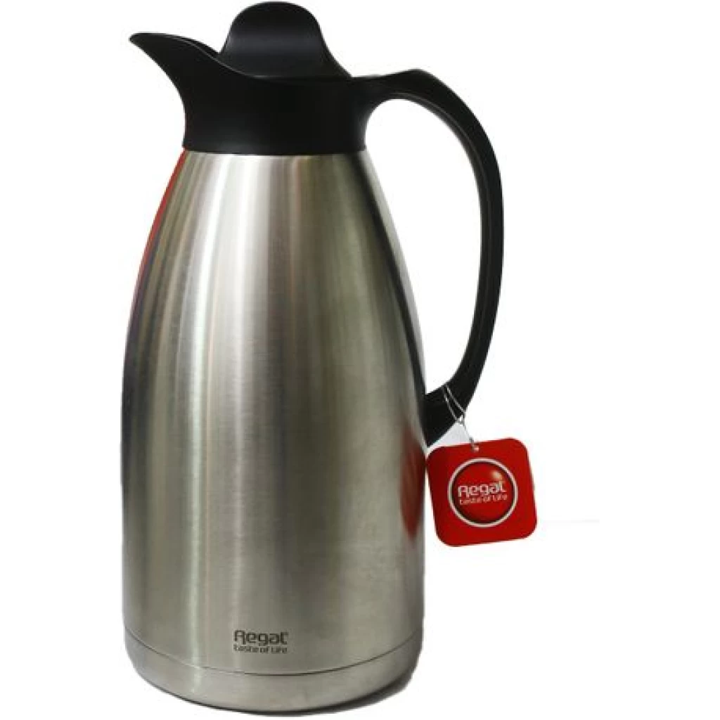 Regal 3L Stainless Steel Tea Coffee Vacuum Flask Bottle – Silver image