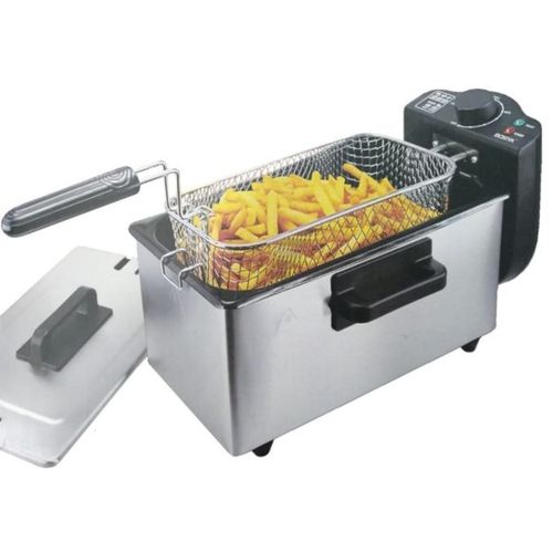 Boxiya 3Litres Deep Fryer – Silver image