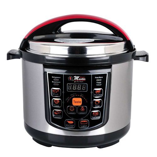 Electro Master -MPC-1047 Electric Pressure Cooker 6.0L 1600watts - Grey, Black (1YR WRTY) image
