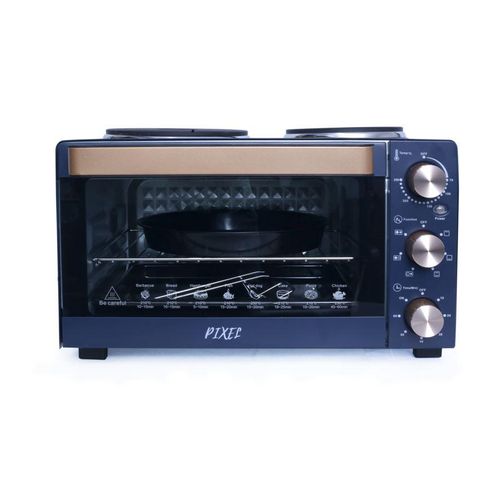 Pixel 26 Litres Oven With Two Hot Plate - Navy Blue image