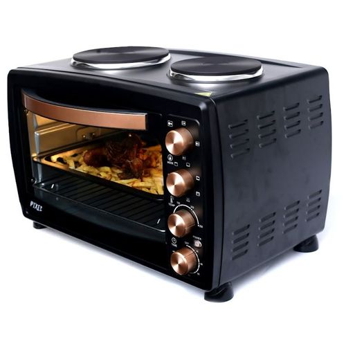 Pixel 38 Litres Oven With Two Hot Plates Rotisserie - Black image