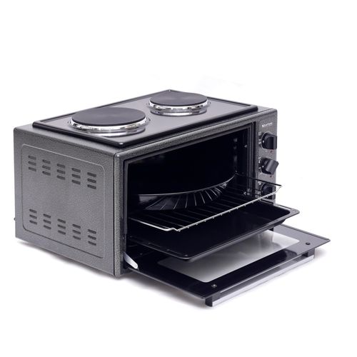 Blueflame 35 Liters Electric Mini Oven With Two Hot Plates / Hobs - Inox (5YRs WRTY image