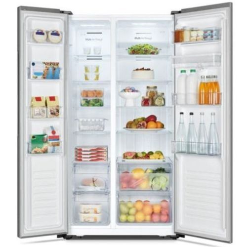 Hisense 560 Liters Side By Side Refrigerator RC-56WS4S2 - Silver image