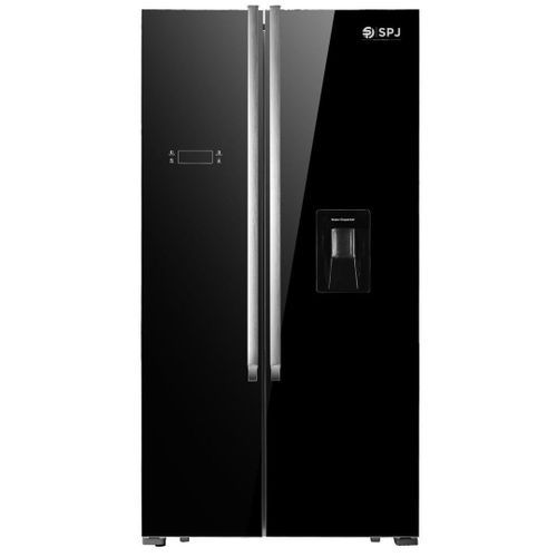 SPJ 699 Litres Side By Side Elegant French Door Refrigerator – Black (5YR WRTY) image