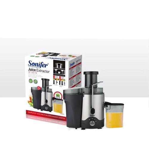 Sonifer Juice Extractor With Sharp Blades And Safety Lock Handle-Silver/Black image