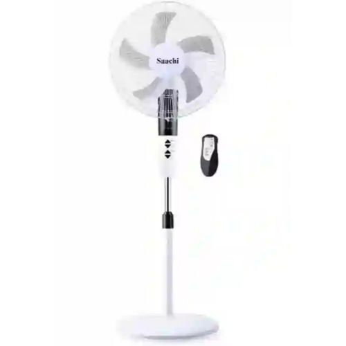Saachi 16 Inch Electric Stand Fan With Remote Control-White Brand:Saachi|Similar products from Saach image