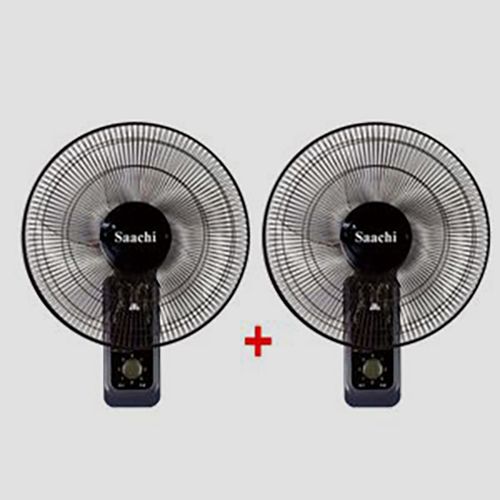 Saachi Buy One Get One Free 3 Speed Wall Fan - Black (1YR WRTY)(1 YR WRTY) image