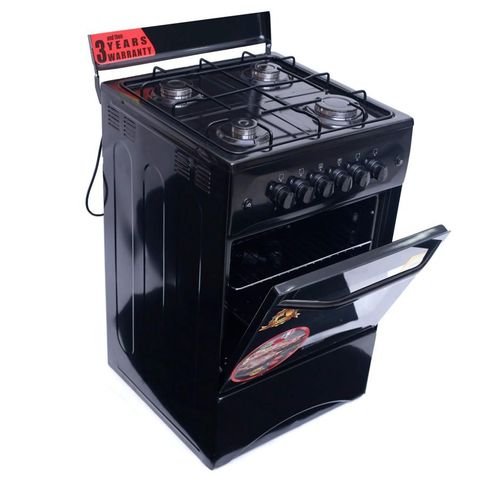50cm X 50cm Full Gas Upright Standing Cooker C5040G-B - Black. image