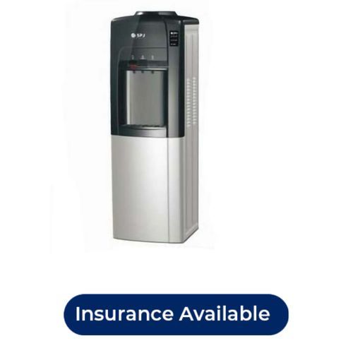 Hot, Normal & Cold 3 Taps Free Standing Water Dispenser With Refrigerator, Grey. image