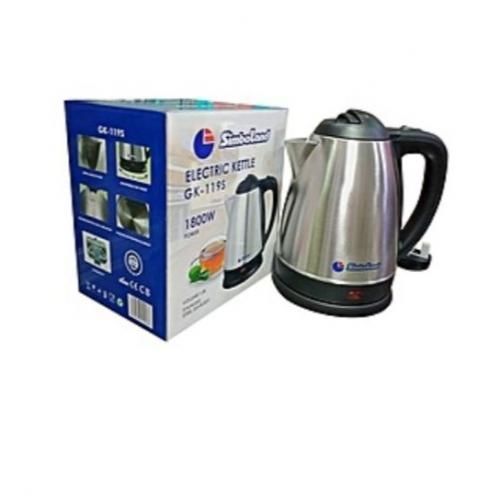 Electric Fast Cooking Kettle/ Percolator 1.8L- Silver, Black. image