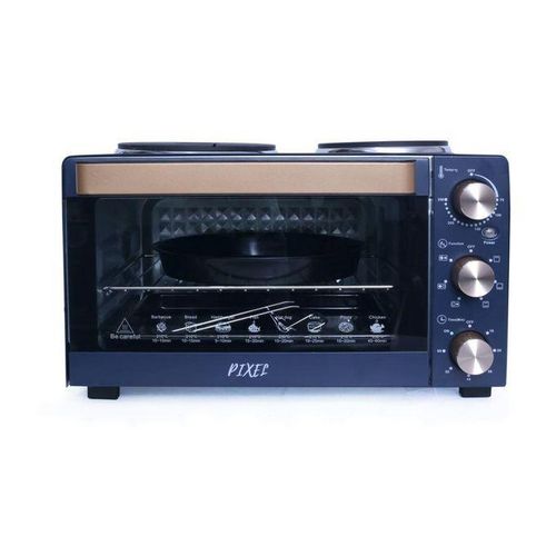 26 Liters Oven With Two Hot Plate - Navy Blue 1 Year Warranty image