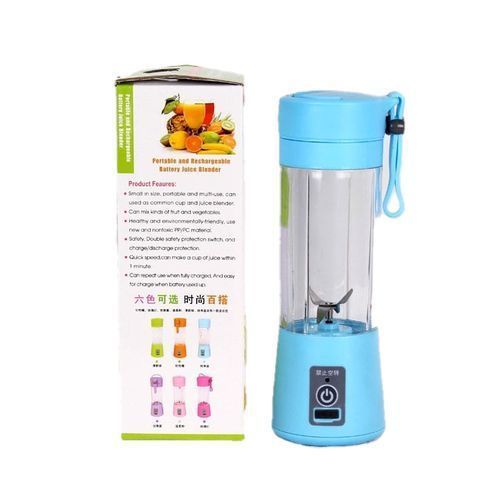 Mini Portable Rechargeable Ice Crusher 380ml- Blue image