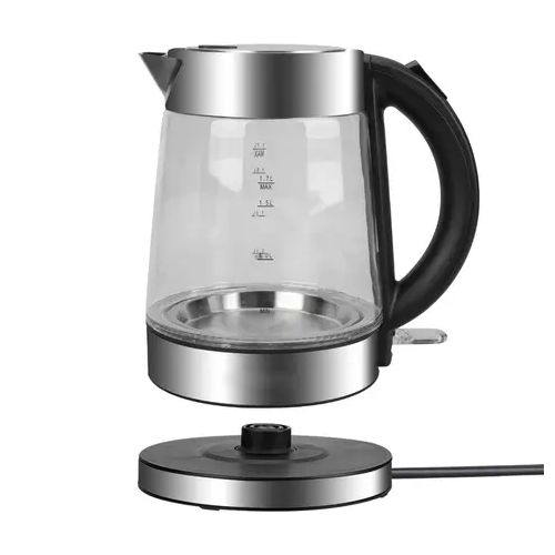 Big Cordless Glass Kettle Fast Boiling -Transparent image
