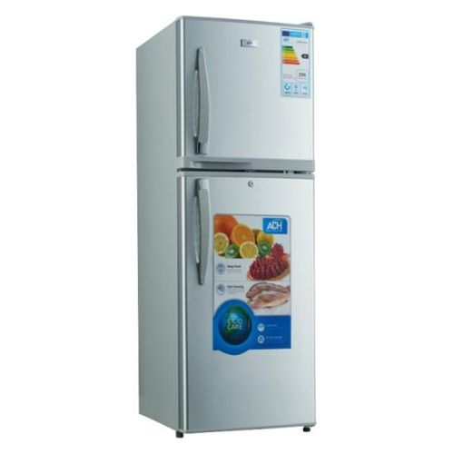 168 Liters Double Door Top Freezer Defrost Fridge – Silver image