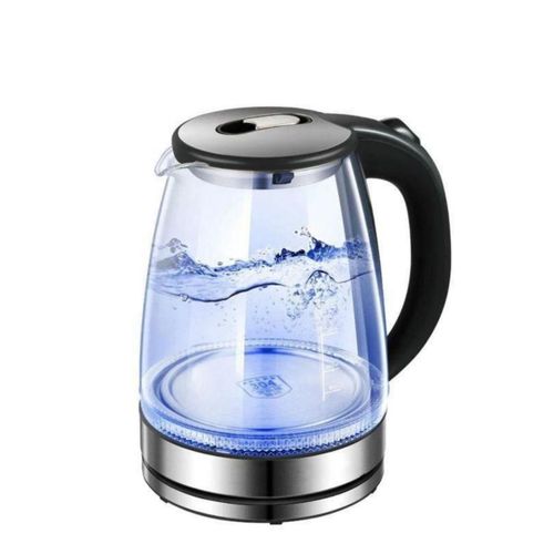 1.7 Litre Glass Electric Kettle - Silver. image