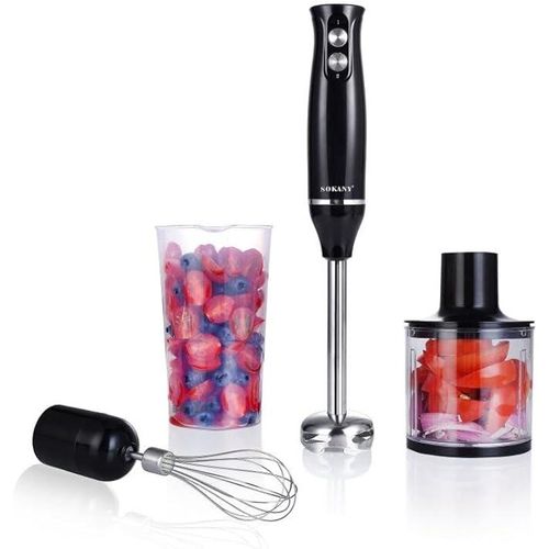 4 In 1 Hand Blender For Making Smoothies-Silver/Black image