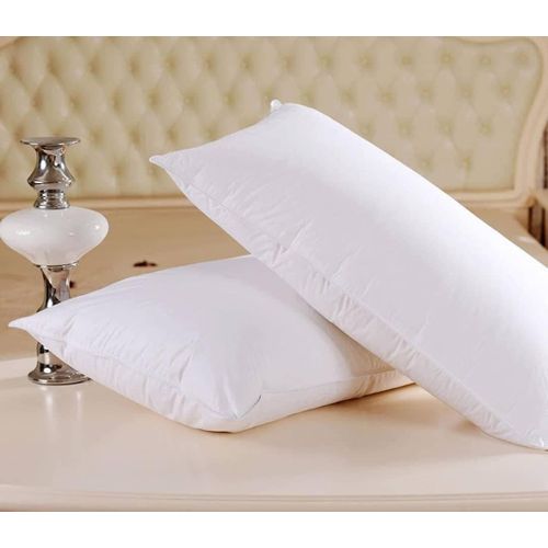 Pair Of Fibre Pillows-White image