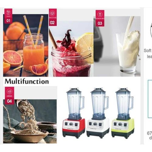 2L 4500W Multipurpose Commercial Blender Smoothie Food Processor Mixer Juicer Ice Crush Coffee Grind image