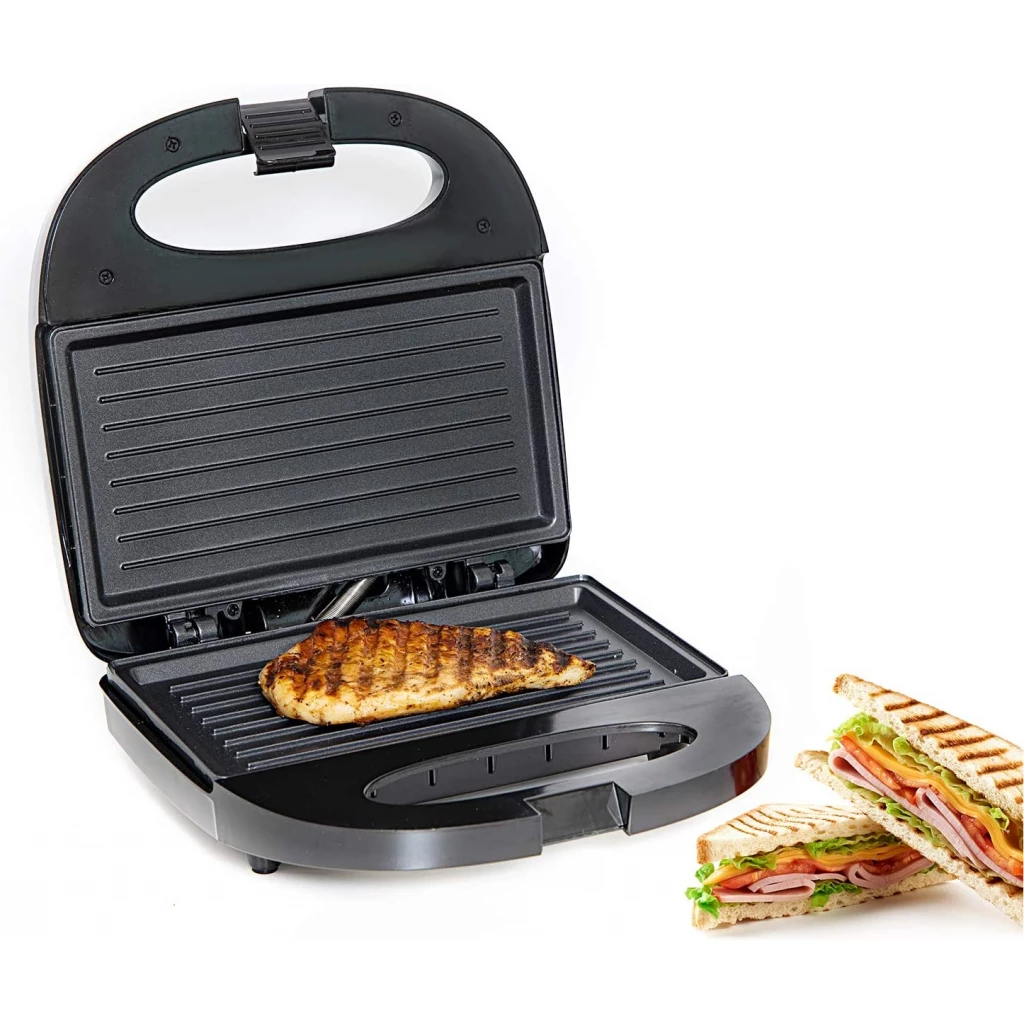 Geepas GGM6001, 2 Slice Sandwich Grill Maker, Grey image