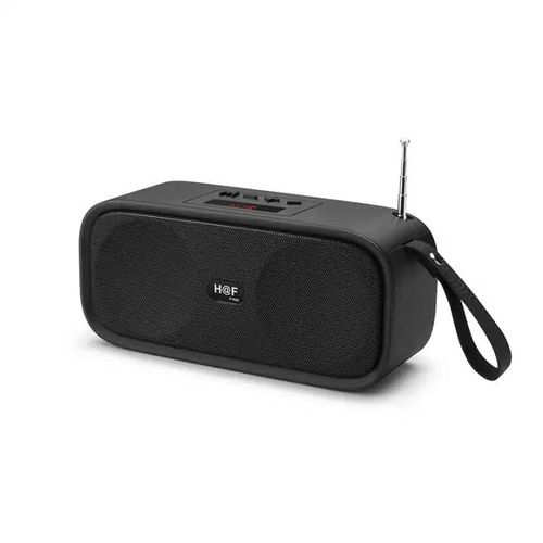 Bluetooth FM Rechargeable Portable Speaker - Black image