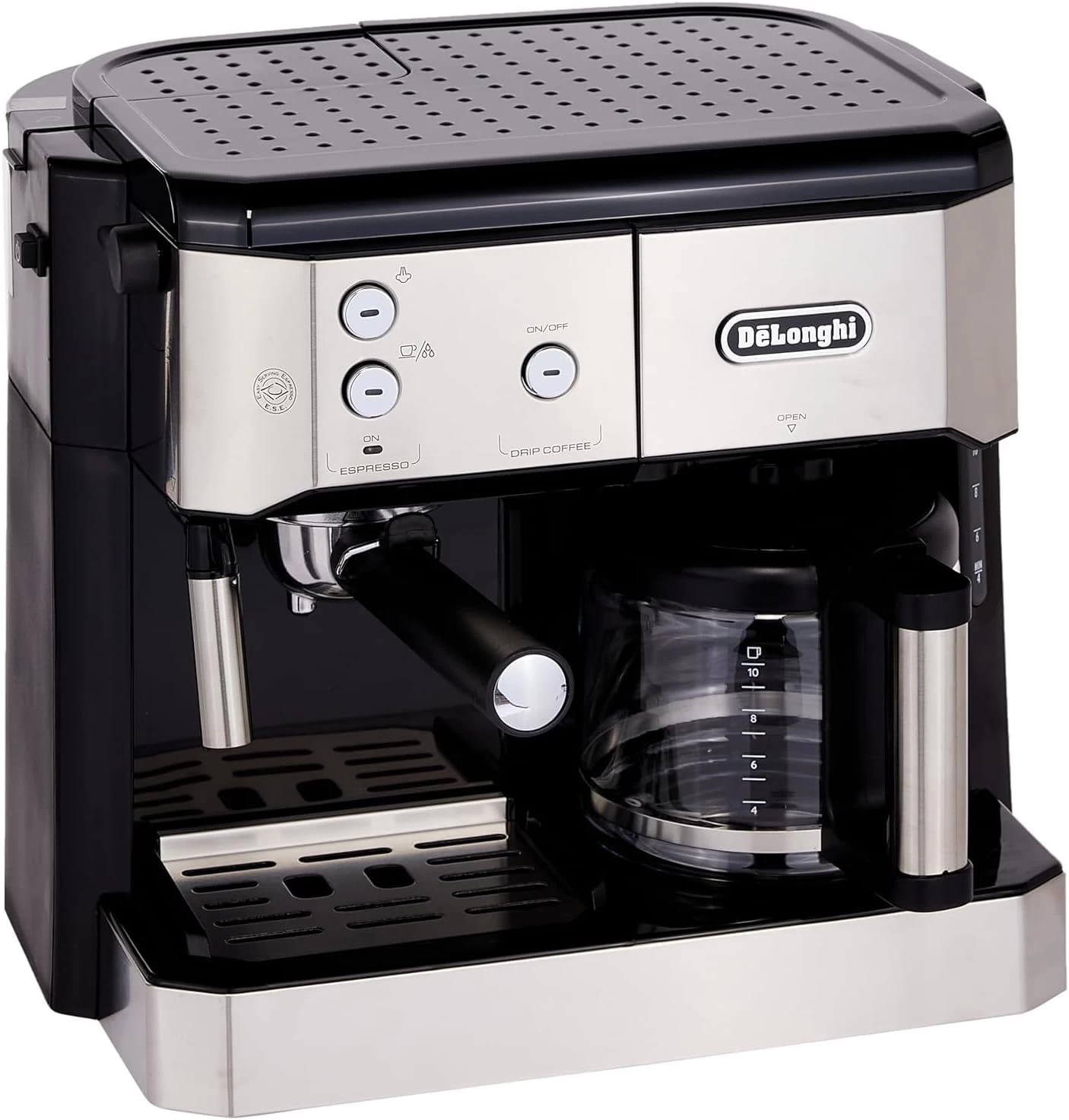 Delonghi BCO421.S Dual Function Coffee Machine | Espresso And Drip Coffee | Milk Frother image