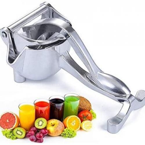 Stainless Steel Manual Fruit Press Squeezer Juicer Extractor-Silver image
