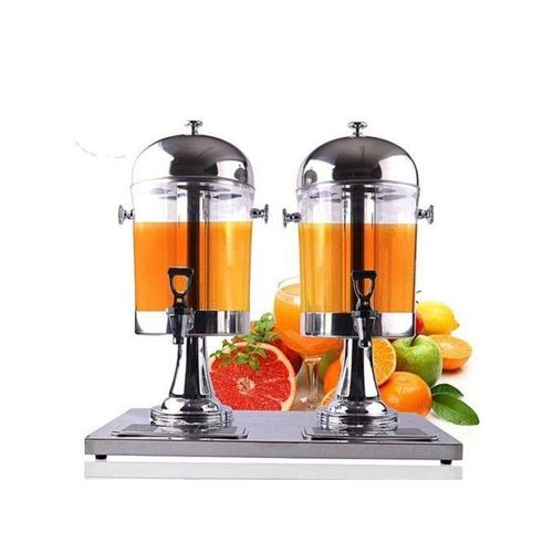 8 Litres Stainless Double Table Juice Dispenser JD-82 - Stainless image
