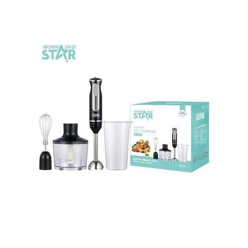3 In 1 Hand Blender, Smoothie Maker Meat Grinder - Clear image