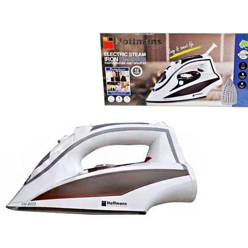 Steam And Dry Flat Iron - White, Black image