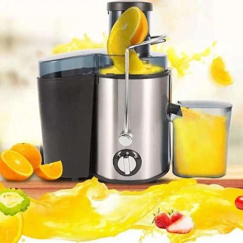 Juice extractor multifuntional food processor stainless steel - red,black,steel image