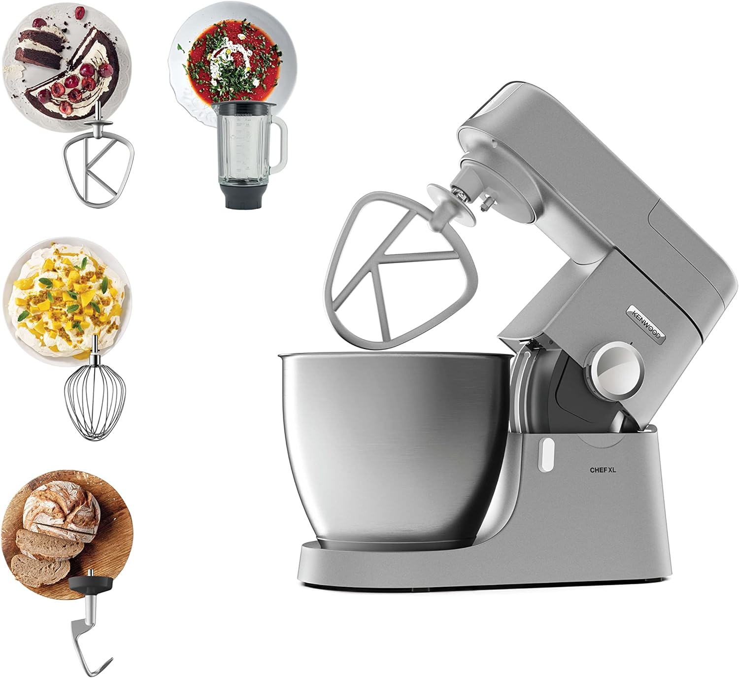 KENWOOD Stand Mixer Kitchen Machine Metal Body with 5l Stainless Steel Bowl image