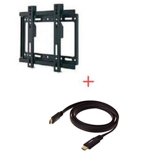 Wall mount For 14 To 42 Inches TVs +HDMI Cable -Black image