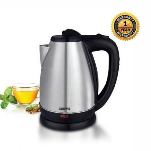 Electric Water Boiling Kettle Parcolator Heater 1.8Litre - Silver image