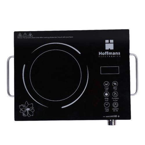 Electric Infrared Cooker Portable Induction Cooker With Crystal Touch Panel -Black image