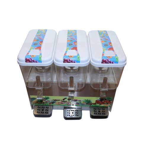 Snowhite Triple Juice Dispenser, 18Litres - White image