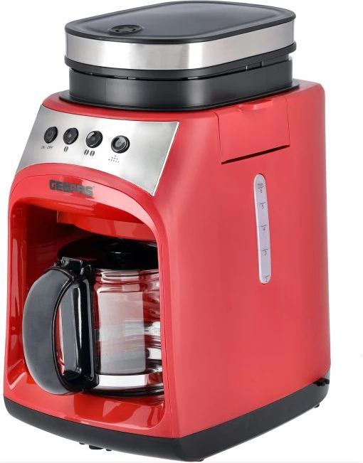 Geepas Grinder & Drip Coffee Maker, 0.6L, 4 Cups, GCM41512 image