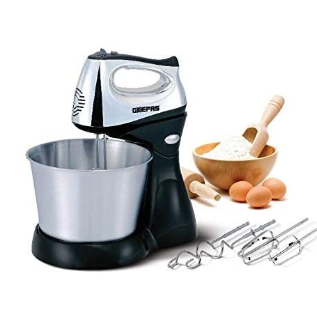 Geepas Stand Mixer GHM5461, 200W & 2.5 Litre Bowl Capacity image