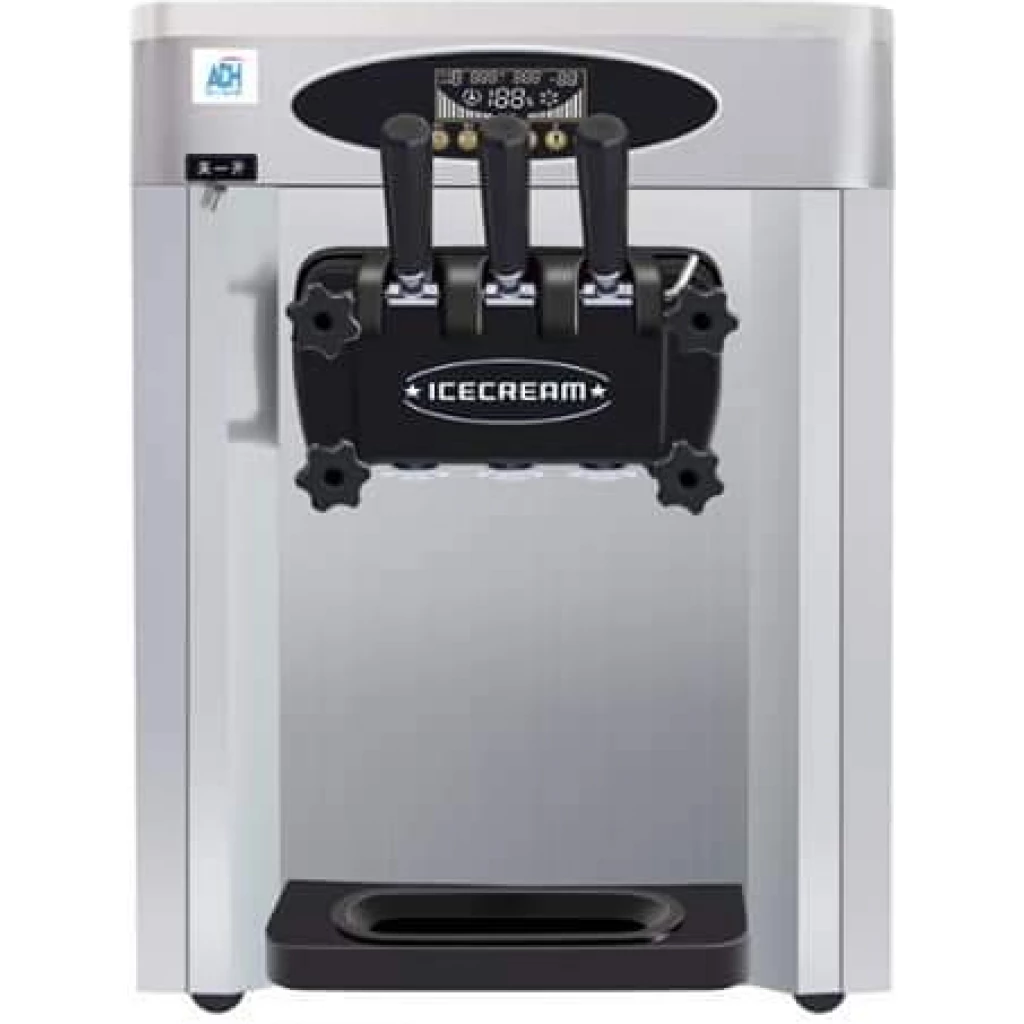 ADH 3 Levers Table Top Ice Cream Maker Machine Small – Silver image