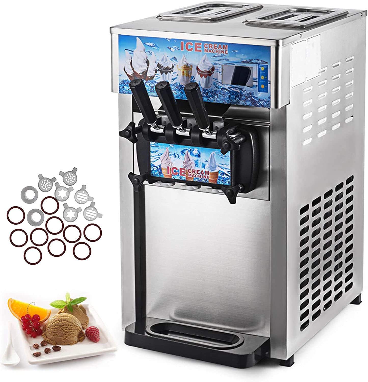Ice Cream Machines Ice Cream Maker Machine – Table Top 3 flavors image