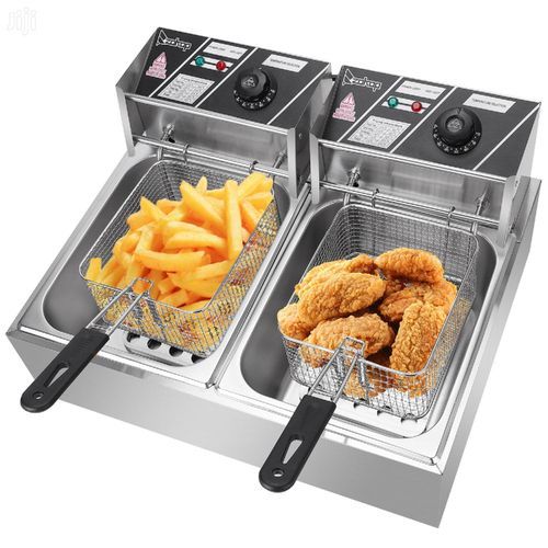 Pixel Double Deep Fryer 12L – Stainless image