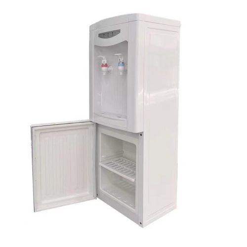 2 Tap Hot And Cold Water Dispenser/cooler With Refrigerator - White image