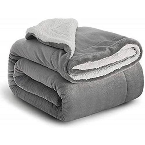 Fluffy Fleece Blanket - Grey image