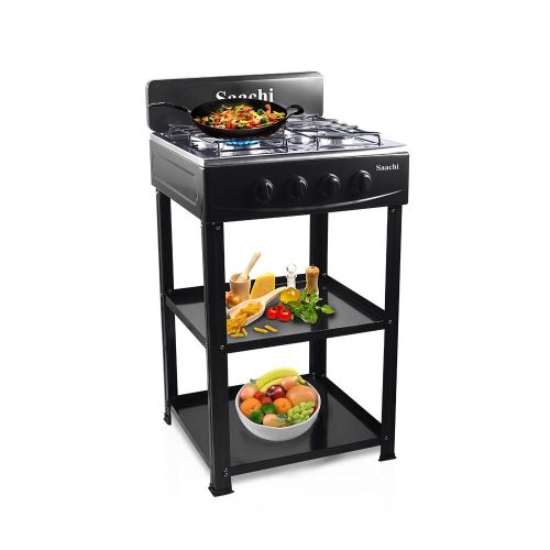 Four Burner Gas Stove NL-GAS-5256 With Manual Ignition - Black image