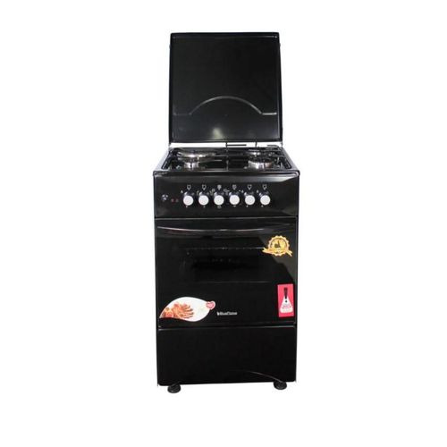 50*60cm 3 Gas Burners +1 Hot Plate Cooker NL6031E - Black image