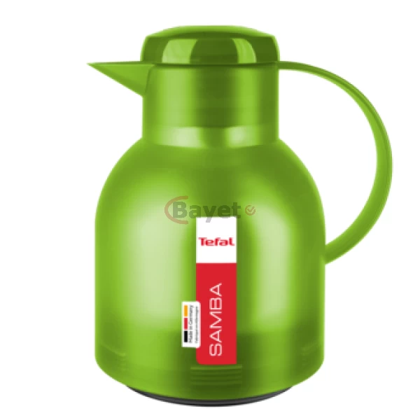Tefal Samba Jug, Vacuum Flask, 1- Liter, Glass Liner K3036312 – Translucent Green image
