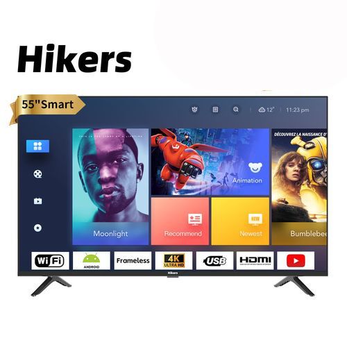 55'' Inch Frameless Android Smart 4K LED TV - Black image