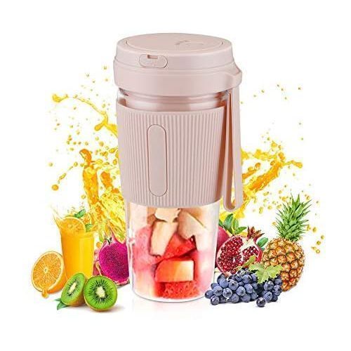 Outdoor Mini Personal Portable Cordless Shaker USB Rechargeable Small Fruit Juicer Blender Smoothie image