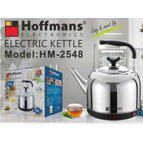 8L Electric Kettle-Black, Silver image